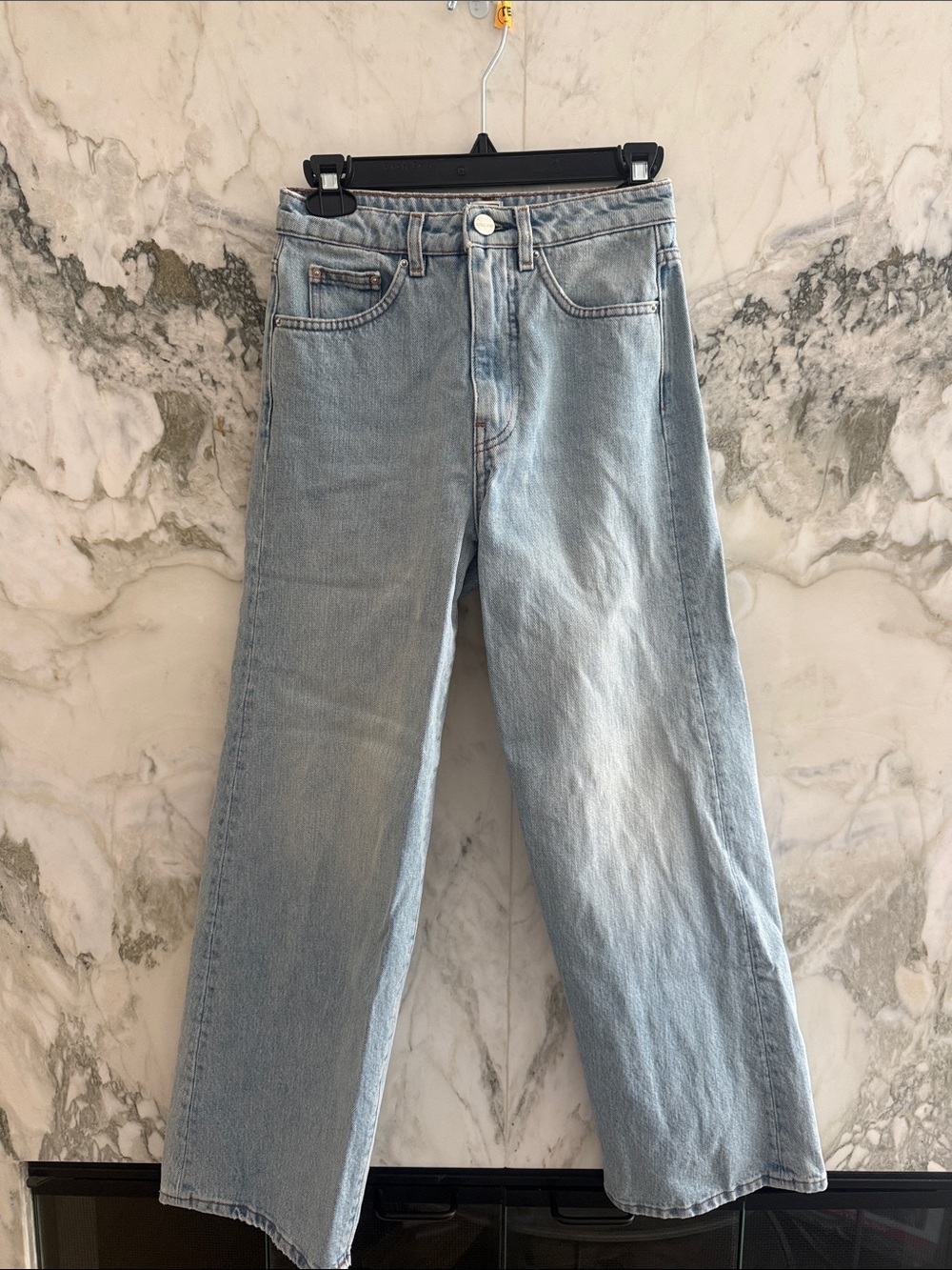 Toteme Light Blue Straight-Leg Jeans